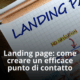 Progettazione su carta di una landing page